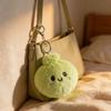 Plush Steamed Bun Toy Stuffed Cartoon Expression Dumpling Doll Bag Backpack Purse Charm Hanging Decoration Birthday Gift