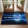 Crystal Velvet Square Rug Custom NameQueens Park Rangers Pattern Non Slip Home Floor Decor Rug