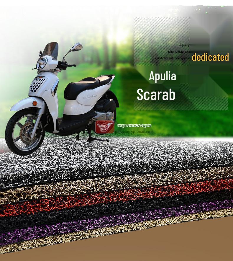 Jin Cheng Aprilia Scarabeo 200 Motorrad Seide Fußpolster Matte