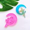 Silicone Angel Fairy Moon Resin Mold - Semi-Circular, Irregular Shape for Jewelry Making, Beaded & Handmade Crafts, Fairy Garden