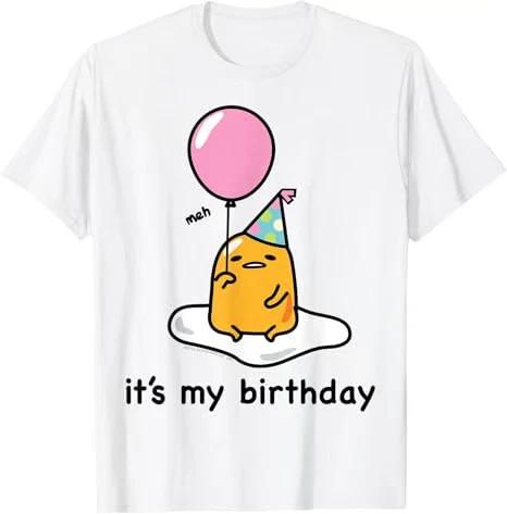 Gudetama It s My Birthday Tee Shirt T-Shirt XXXL