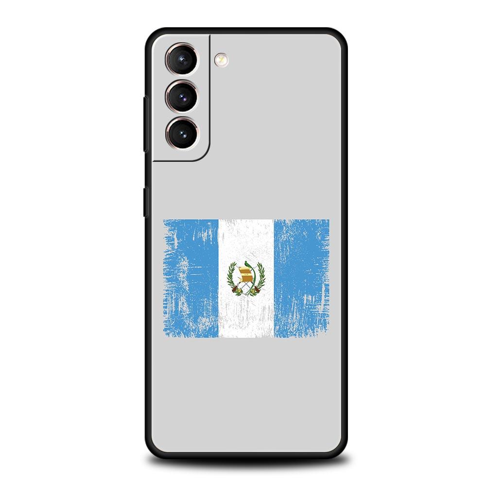 Phone Case For Samsung Galaxy S25 Edge S24 S23 S22 S21 Ultra S20 FE 5G S10 S10E S9 Plus Soft TPU Cover Guatemala Flag