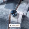 Chemise à carreaux à manches longues en coton brossé 100% pour homme Futing