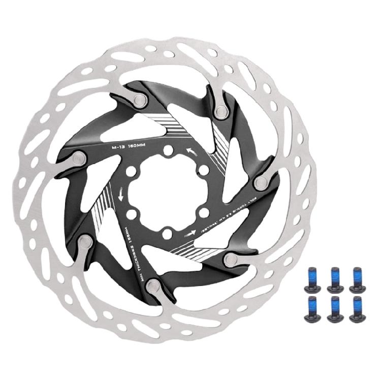 160mm Central Locking Bike Brake Rotors Hollow Road Bike Brake Rotor Hydraulic Centerlock Disc Rotor Easy To Install