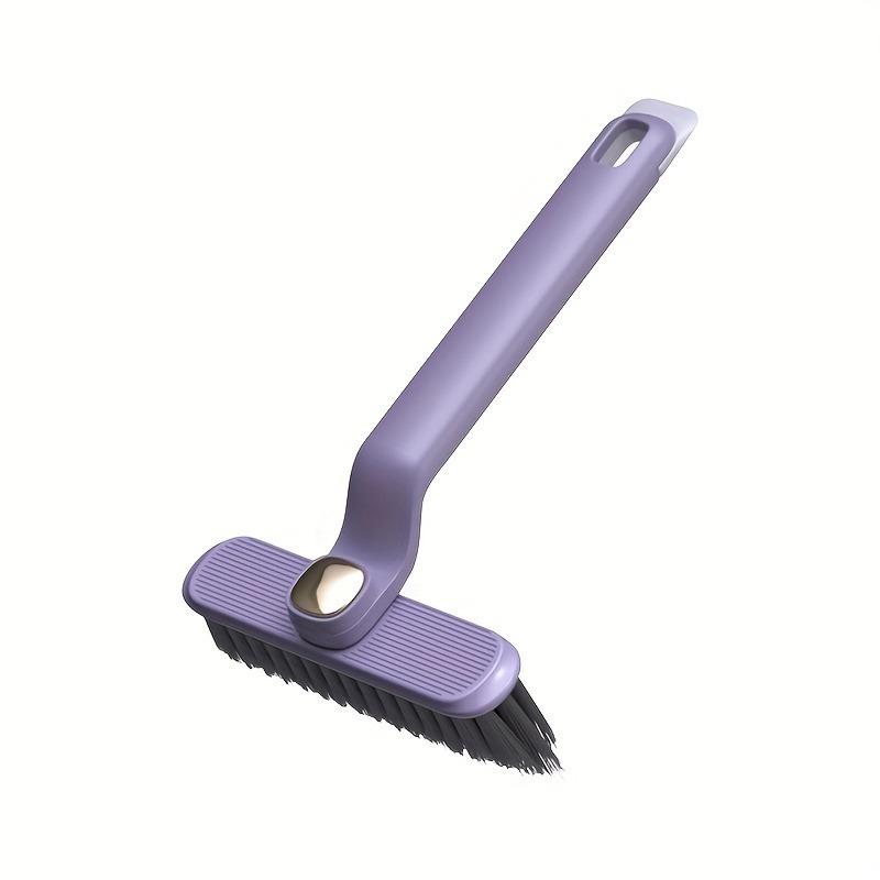 1Pc Multi angle rotating toilet brush set, independent plastic handle, V-shaped bristles, deep seam cleaning