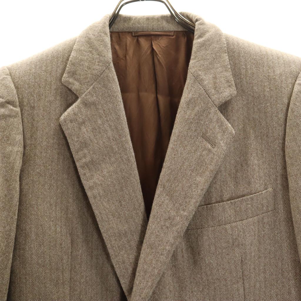 Belvest 80s 90s Made in Italy Vintage Herringbone Pattern suit Setup Men's Used