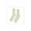 Female Autumn and Winter New Solid Color Cloth Label with Cotton Socks