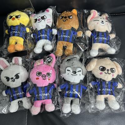 Official 10cm Plush Keychain Straykids Merchandise Cute Animal Dolls with Cloak Design Mini Pendant for Fans Collecti