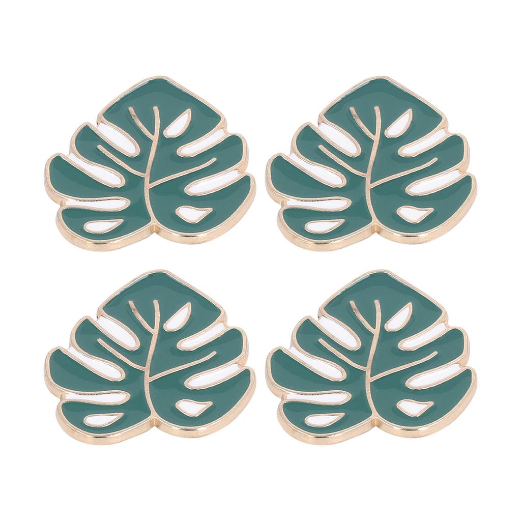 4Pcs Needle Minder Set DIY Magnet Cross Stitch Embroidery Accessories Green Leaves