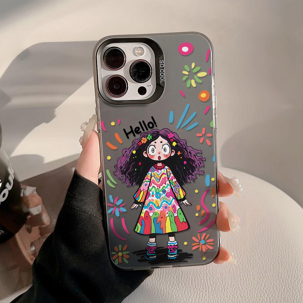 Painted Phone Case for iPhone 11 14 15 16 iPhone 17 11 12 13 for 17 14 15 16 Pro14 15 16 Pro Max for Samsung S25 Ultra S24 S25 A36 A56 A16 Hard Cover
