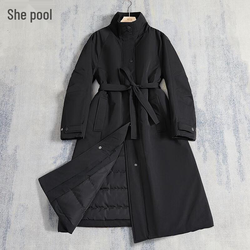 

Women s 90% Duck Down Stand Collar Workwear Puffer Jacket S