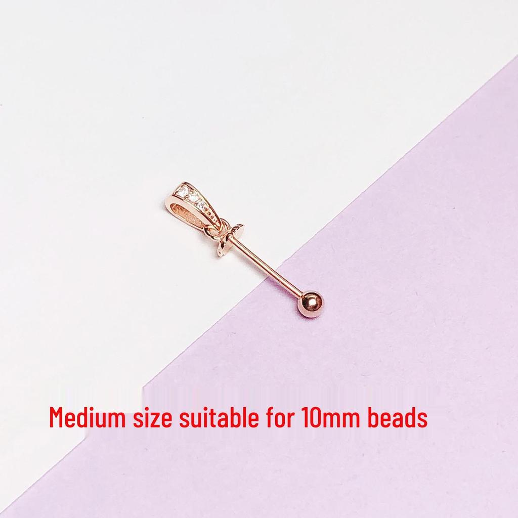 Sterling Silver Pearl & Amber Beads Holder with Free Shipping