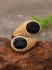 Exaggerated Water Drop Diamond Set Personalized Diamond Set Multi Color Metallic Unique Women's Ring with Adjustable Opening