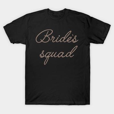 Pánské černé tričko s potiskem Super Velké Tričko brides-squad Potisk na bavlněné tričko pomocí transferového papíru bez ořezu
