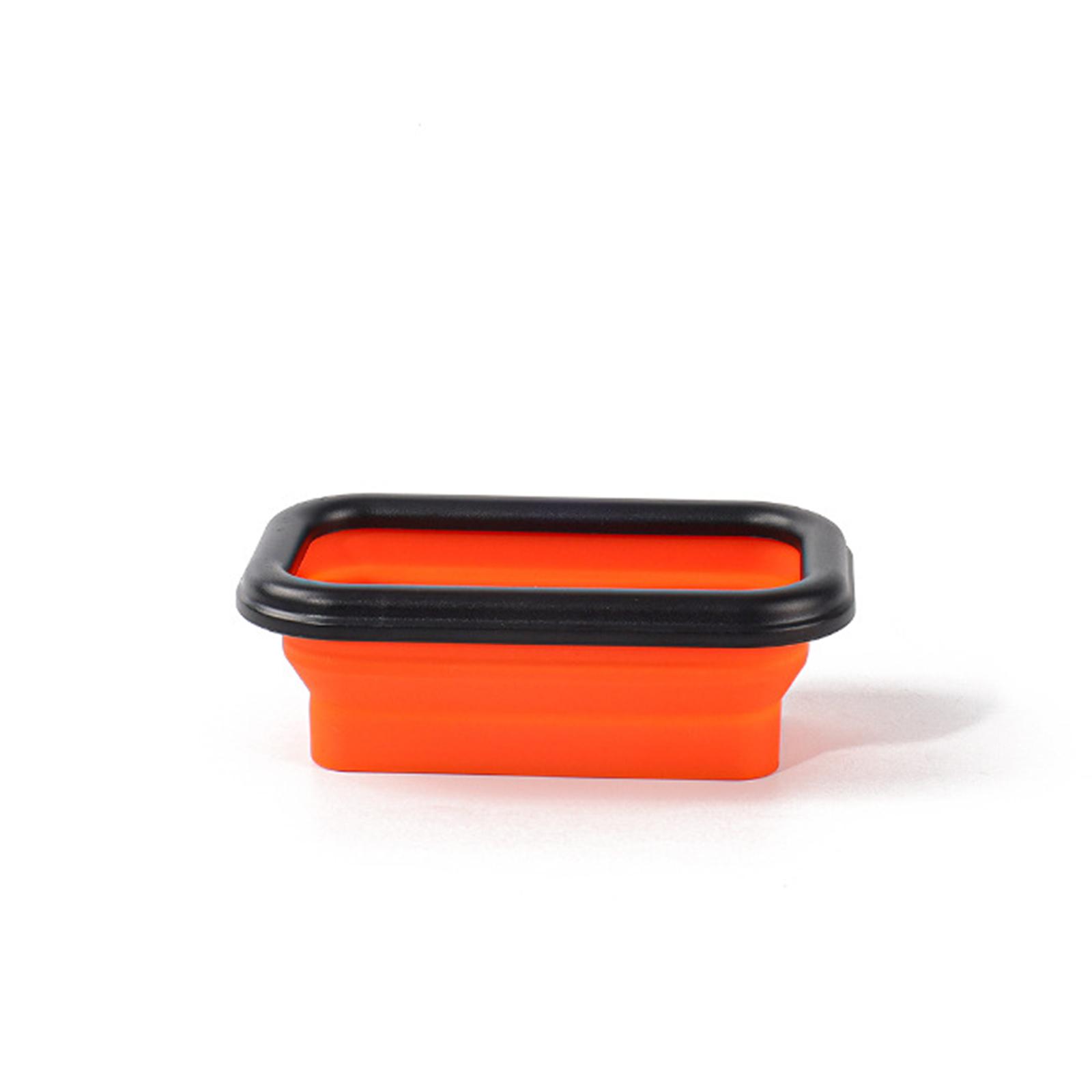 

Collapsible Magnetic Screw Tray Storage Box Organizer For Plumber Carpenter Disk Storage Plate Silicone Bowl Tool Part Small мандариновый