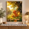 Charmander Custom Name Diamond Painting Personalized 5D Full Drill DIY Diamond Art Home Decor