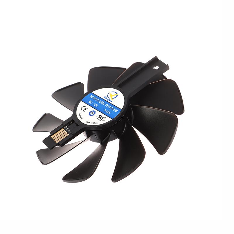 Cf1015H12D Chladičový ventilátor pro Radeon Rx 470 480 580 570 Nitro Mining Edition Rx580 Rx480 Herní grafická karta Chladicí ventilátor