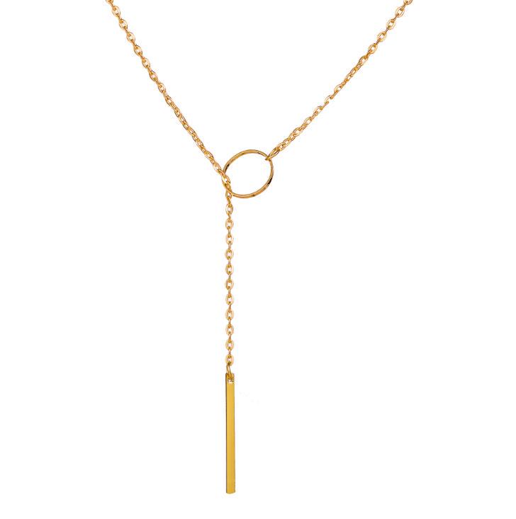 1 ks dámský kruhový řetízek ve stylu lariat