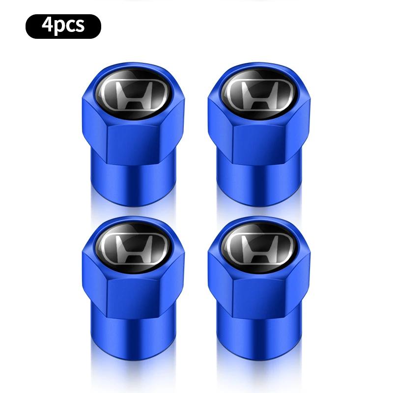 hot For Honda Civci FIT CRV Accord Jazz Car Tire Valve caps Emblem metal Cap Case HRV Dio Stepwgn Prelude Odyssey City CRX Pilot aij256