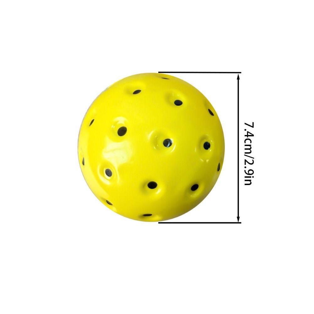 3PCS Multicolor Quiet Pickleballs 74mm Pickleball Balls Foam Pickle Ball  Sport Supplies