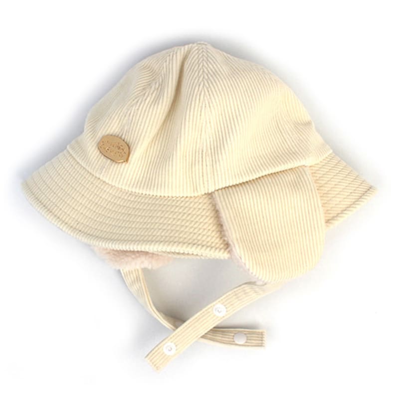 Universal Chemistry Corduroy Ivory Earflap Bucket Hat