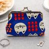 Cartoon Cat Coin Purse, Women Cute Kitten Change Purse, Kiss Lock Small Purse for Coins Cards Folded Cash