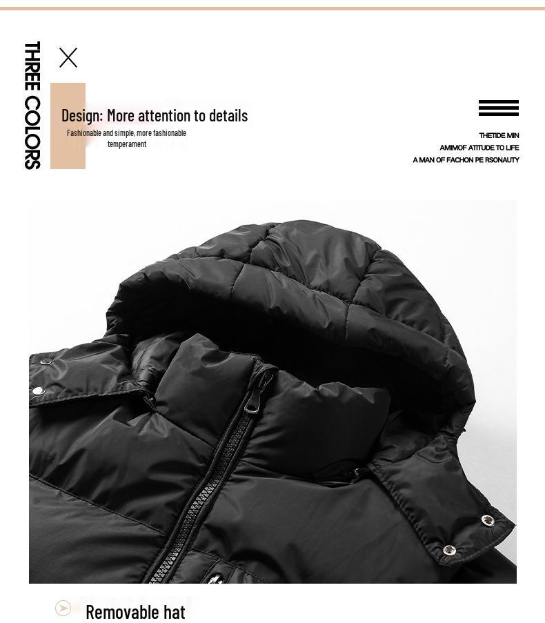 Black Heavyweight Bomber Jacket - Hooded, Loose Fit, Velvet Lined, Cotton Outerwear