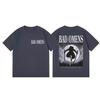 Rock Band Bad Omens Merch Tshirts Men Women High Street Fashion Trend Short Sleeve T Shirt Summer Casual Loose Cotton Tshirt