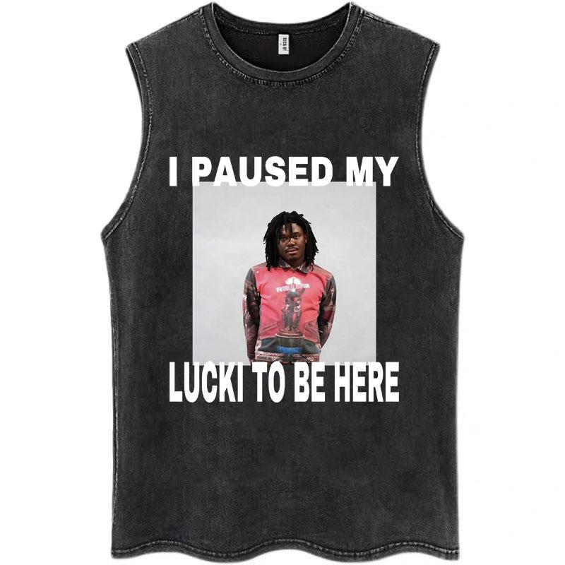 Ken Carson A Great Chaos Wash tílka pro muže a ženy módní trička bavlněné nadměrné gotické tričko bez rukávů s opiem