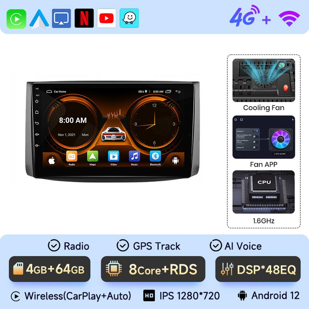 JIUYIN Android13 For Chevrolet AVEO T250 2006 - 2012 Car Radio 2 Din Android Auto Multimedia GPS Track Carplay 2din DVD Stereo