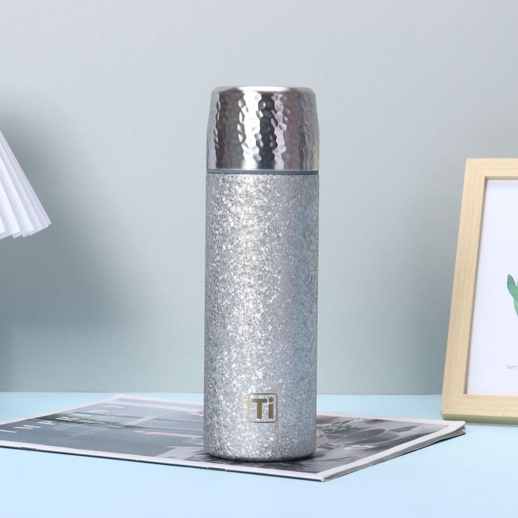 Color Coated Titanium Insulated Cup Tea-water Separation Vacuum Bottle Company Annual Party Business Gift Cups Outdoor Tourism