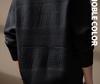 Men's Plus Size Retro Textured Sweater - Thickened Round Neck Pullover for Autumn/Winter