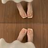 French high-end temperament open-toed slippers female summer wear kitten with skirt fairy wind cool slippers