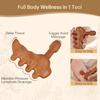 Wood Acupressure Massager Stick with Meridian Portable Foot & Body Trigger Point Massage Tools Gua Sha Tool for Stress Relief