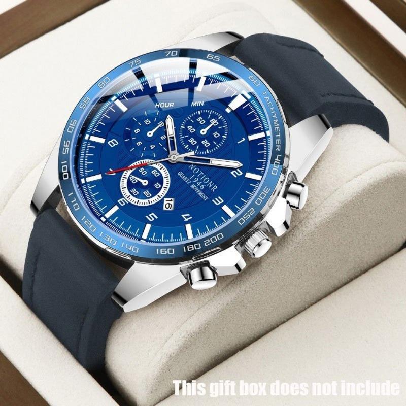 

Fashion Men s Large Dial Durable Wrist Watch, Ideal Choice for Gifts синий