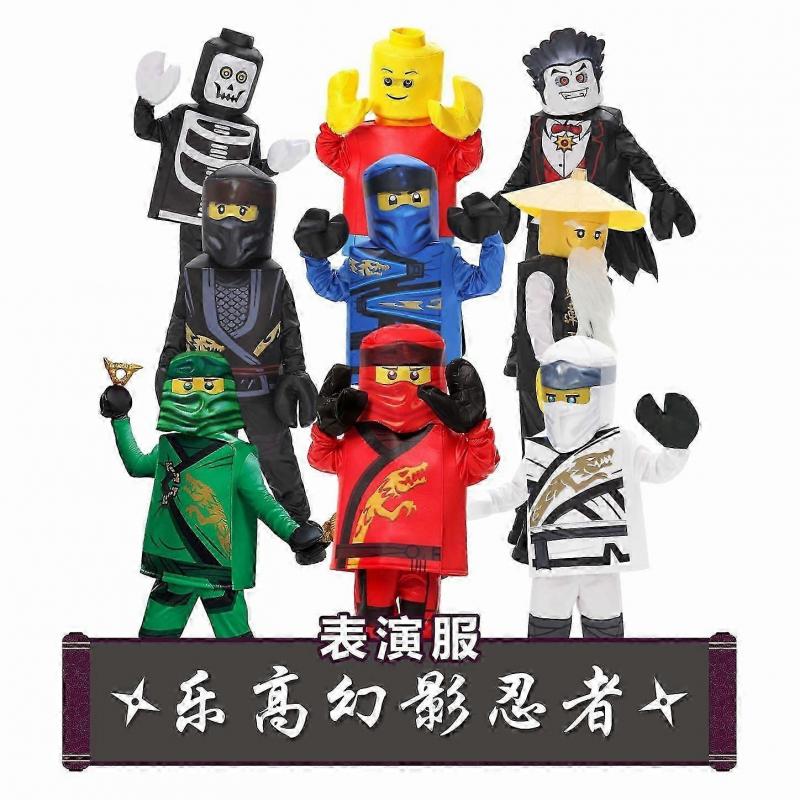 Ninjago Costume Halloween Cosplay Outfit Party Performance Wear Soft