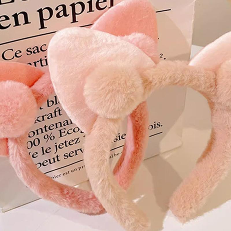 Cat Ears Headbands Furry Plush Headbands Hair Accessories for Girls and Womens Holiday Party Headwear