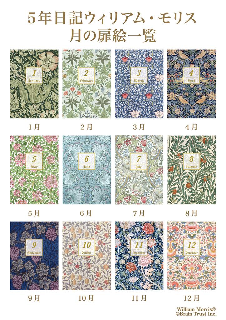 Dear Cars Diary 5 Years William Morris No Name Engraving [Diary] 4201-G02-010