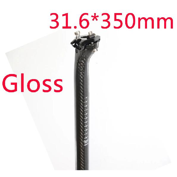 New Mountain Road bicycle 3K Full Carbon Fibre Bicycle seatpost carbon bike seatpost MTB bike parts 25.4/27.2/30.8/31.6*350mm