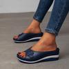 Fashion Women's slope heel outdoor casual closed flat shoes summer new style thick soled women's casual shoes for outdoor wear