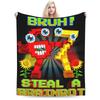 Warm Soft Blanket Girls Boys Bruh Secret 67 Six Seven Brainrot Throw Blanket Flannel Bedspread For Couch Chair Sofa Bed Cover