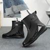 Men'S Casual Anti-Slip Rain Boots Four Seasons Light Waterproof Comfort Outdoor Fishing Walking Water Shoes High Top Rain Shoes