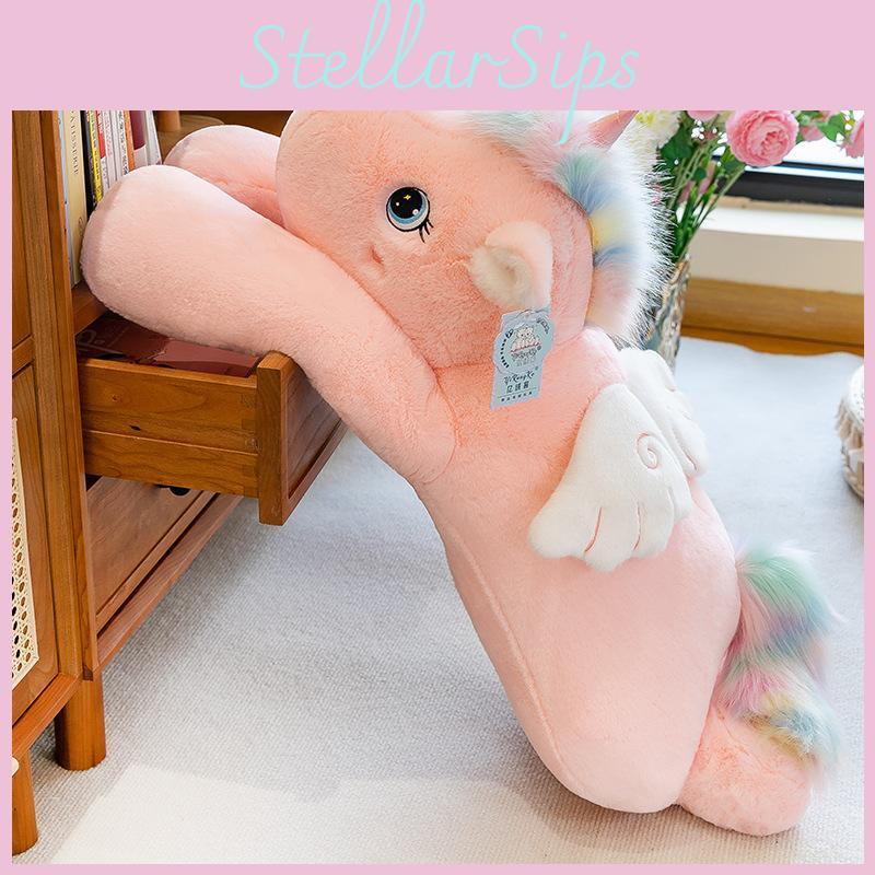 Unicorn Plush Pink Toy Cartoon Stuffed Animal Doll Decoration Kids Gift Cute