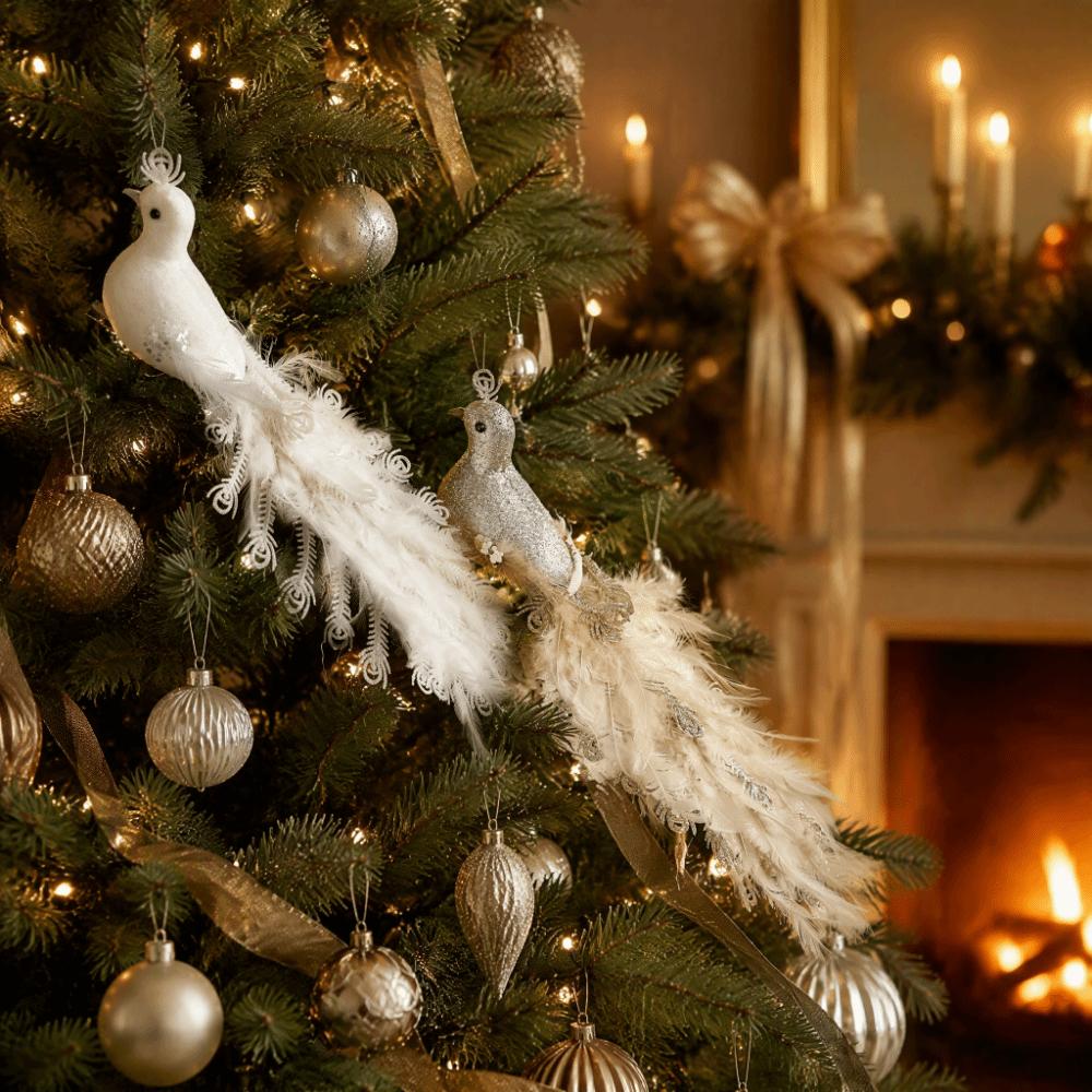 Realistic Shape Artificial Bird Foam Tree Decor Festival Vibe Bird Ornament Scene Display
