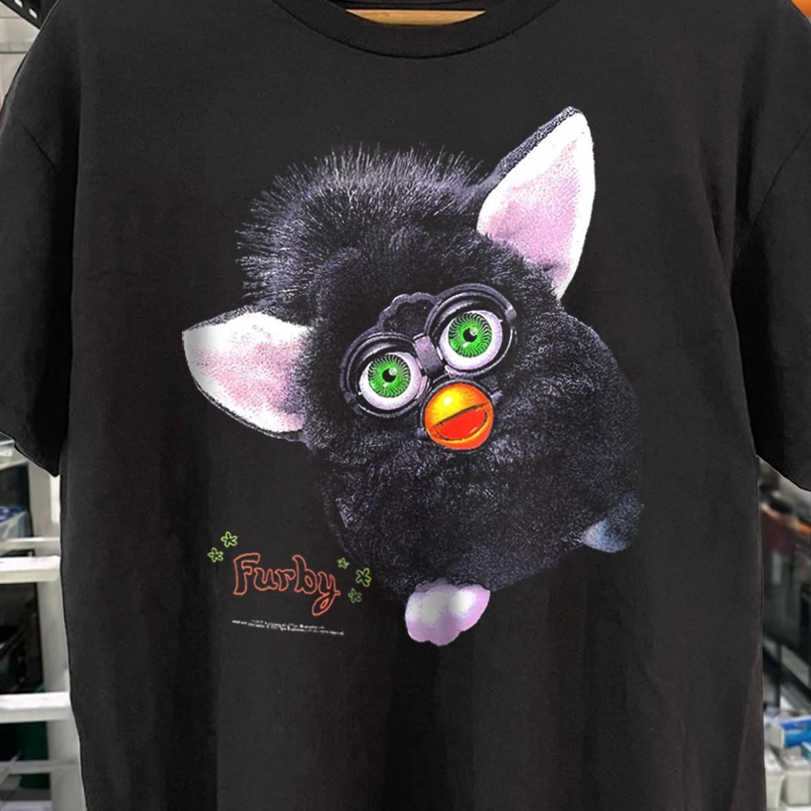 1999 Furby Promo T-Shirt Black XXL 4XL