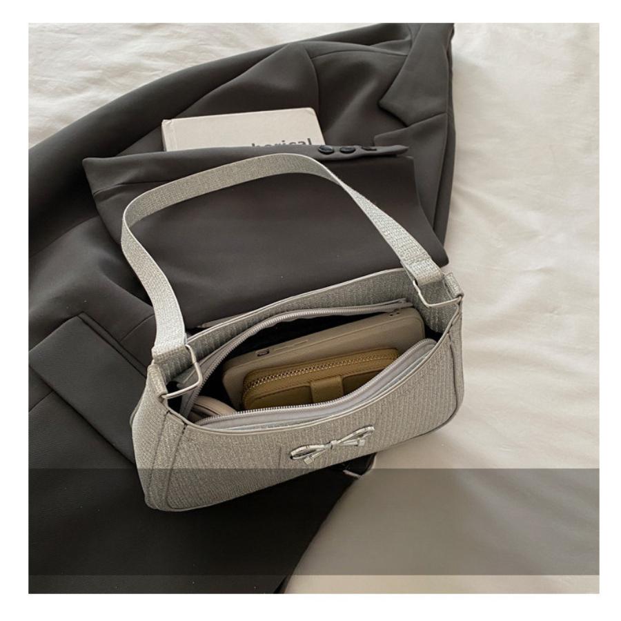 Chic Faux Leather Underarm Bag for Women 2026 Trendy Single Shoulder Purse Fashionable Daily Crossbody Handbag