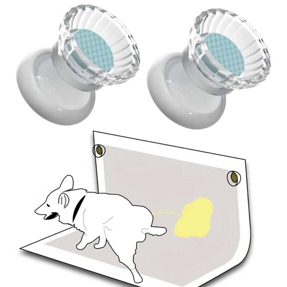 2Pcs Self-adhesive Dog Pee Pad Holder Anti-Slip Potty Training Pad Patch  Puppy Housebreaking