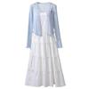 Sweet 2026 White Camisole & Knit Cardigan Skirt Set – New Fashion Two-Piece Dress