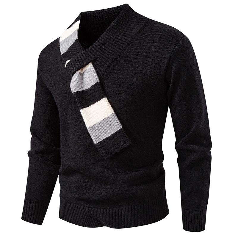 2025 Men s Plus Size Warm Christmas Knit Sweater: Thick Winter Casual Fashion Top M