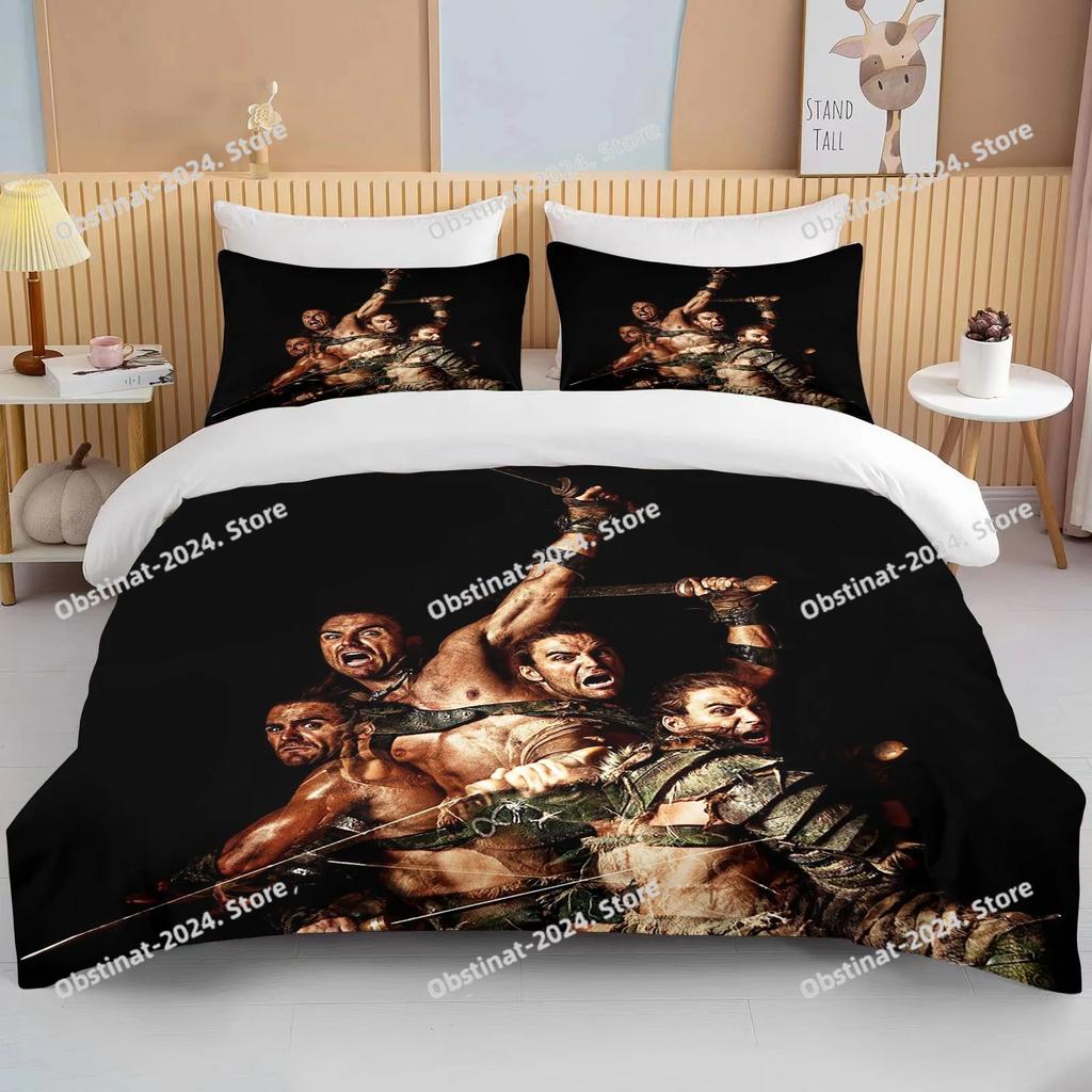Antikes Rom Gladiator Bettwäscheset Bettbezug Krieger Krieger Einzelbett Twin Full Queen Erwachsenenhaushalt Bett Drei-Teile-Set